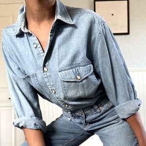 Christopher & Banks Denim Shirt